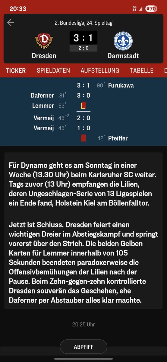 Wer Gegentor von Vermeij UND Daferner bekommt sollte automatisch nicht aufsteigen