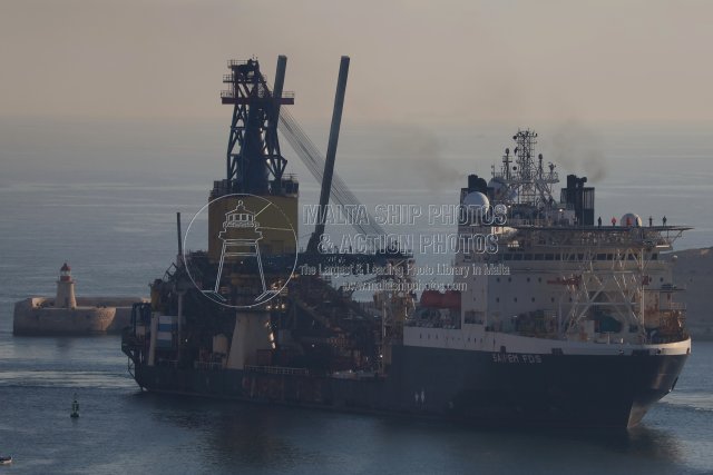 Shipguru's tweet image. #southkoreanbuilt #pipelayer  #SAIPEM_FDS #Entering #grandharbourmalta bound to #palumbomaltashipyards during her #maidencall - 27.02.2026 - maltashipphotos.com - NO PHOTOS can be used or manipulated without our permission