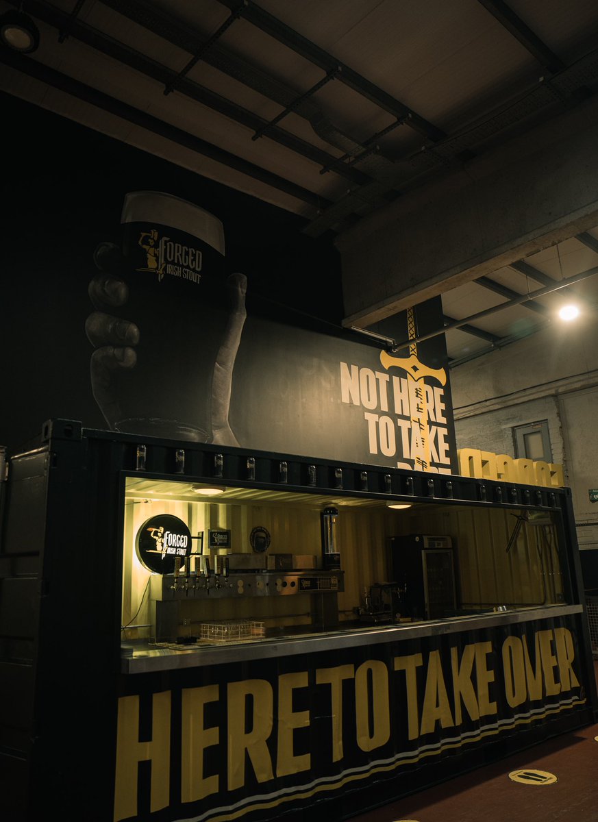 TheNotoriousMMA's tweet image. We are not here to take part, we are here to take over! 🖤💛 

The Worlds creamiest stout, @ForgedStout! ☘️ 

Now in 26 countries around the world! 🌍 

26 countries where people have jobs and opportunity directly from my creation! That is incredible to me! I am very thankful,