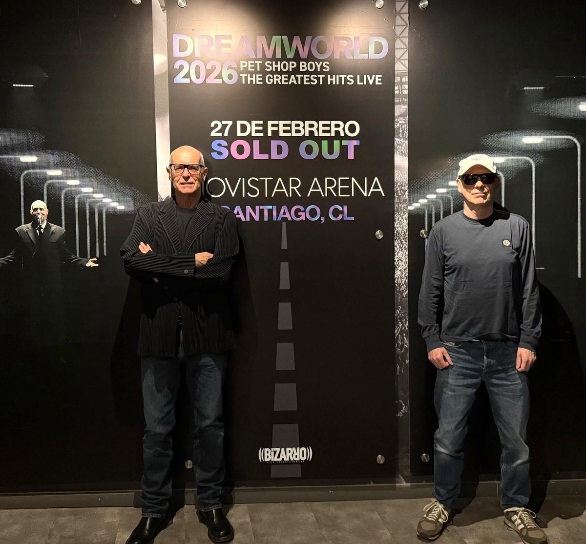 Lowetennant's tweet photo. #petshopboys #80s #uk @petshopboys their Dreamworld Tour 
Neil Tennant and Chris Lowe from the @petshopboys had two days off in #Santiago, they’re playing  at the #MovistarArena tonight.  Their will on stage at 9 pm! #SantiagodeChile
Photo: Rose Dexter https://t.co/lM52vTtBLp