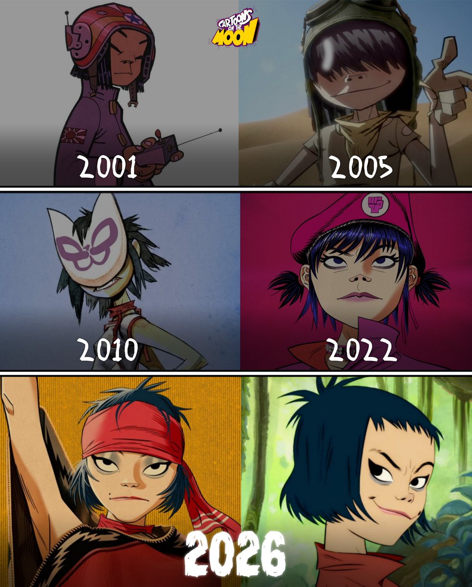 La evolución de Noodle en Gorillaz