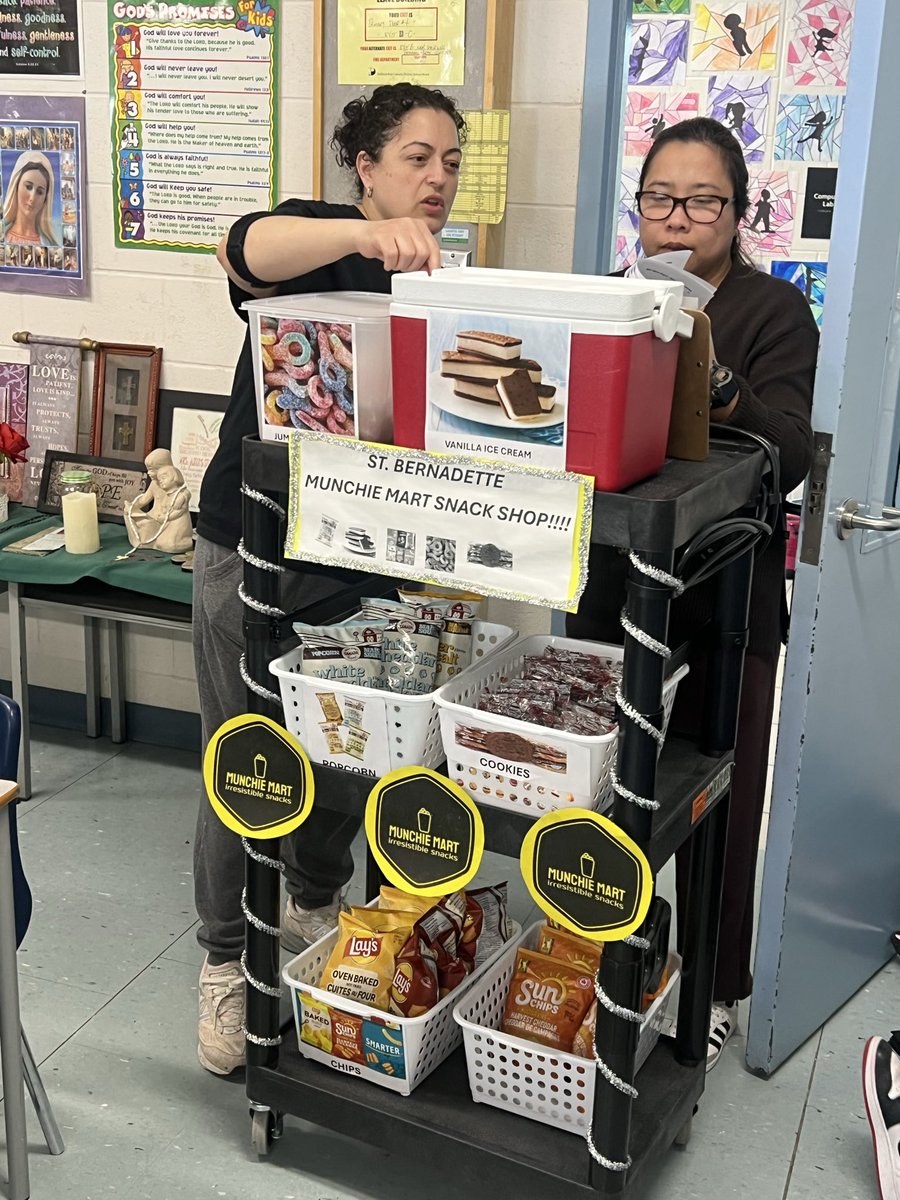 Thanks parent council for our Muchnie Mart Snack Shop!