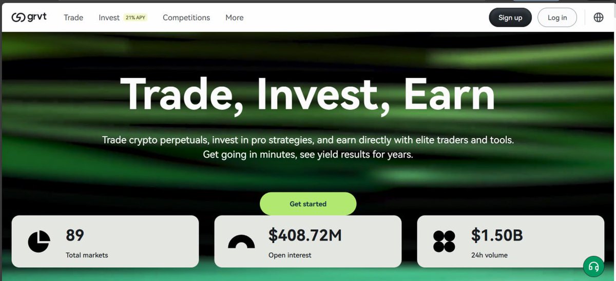 Crypto_Alch's tweet photo. Imagine being paid for using an exchange

People are sleeping on the GRTV airdrop

It's like an on-chain Robinhood with a privacy layer built by ex-Goldman Sachs and Meta engineers

It's already top-4 perpdex by volume

This could snowball into something big real quick

https://t.co/4vhN8mYYbx