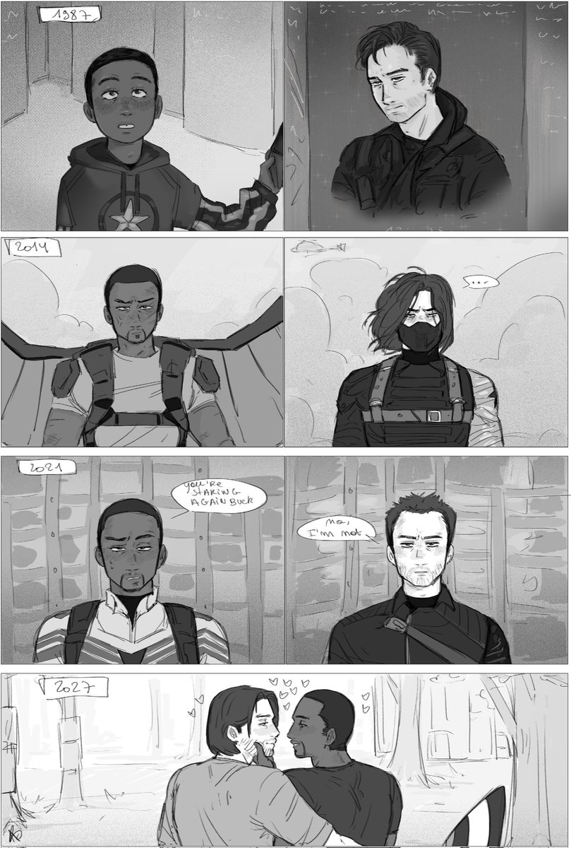 lylys482's tweet image. I dont really know where I was going with this so feel free to imagine anything with it :3 

#sambucky #buckysam #FATWS