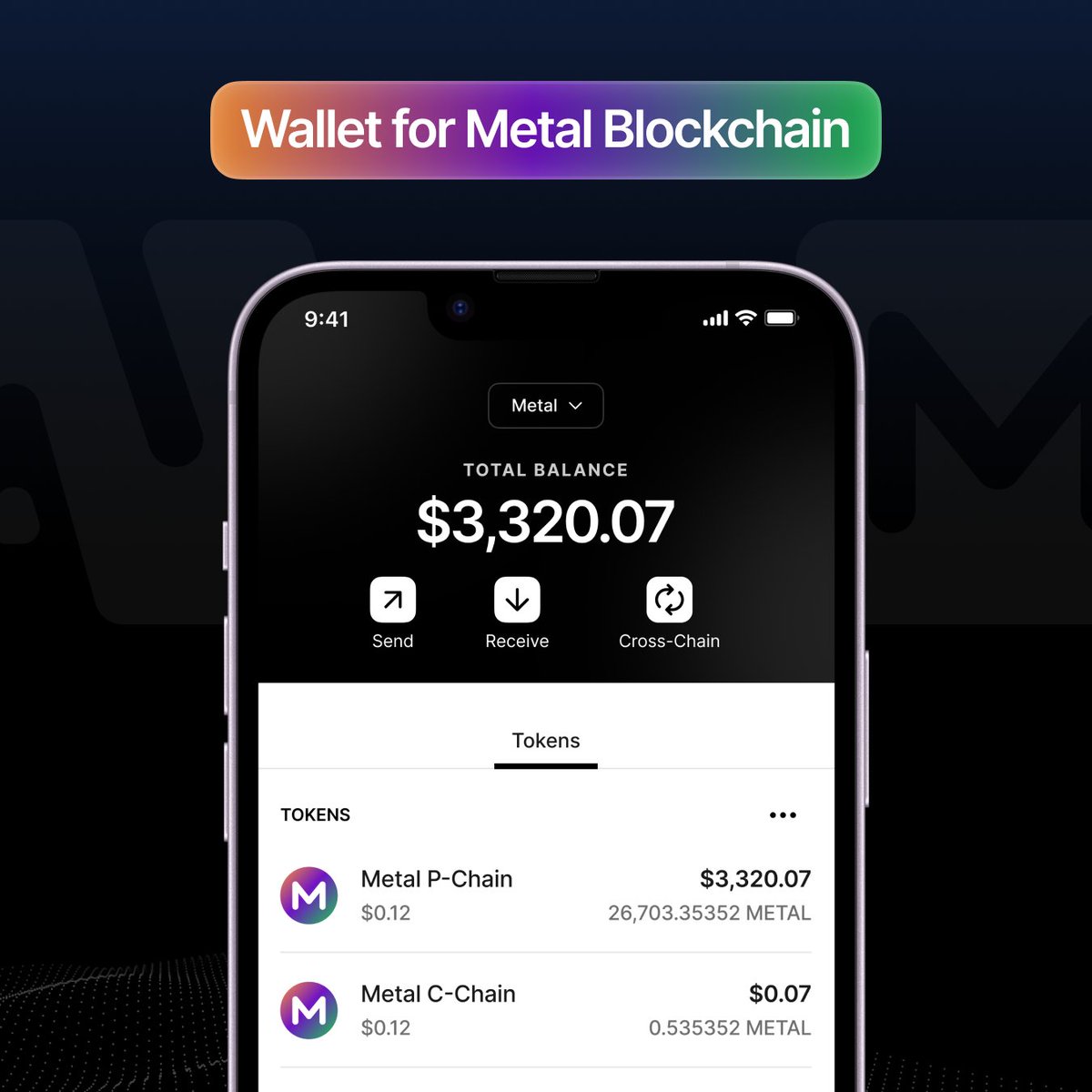 WebAuth Wallet is your <a href="/MetalBlockchain/">Metal Blockchain</a> wallet.

With cross-chain and staking capabilities you have everything you need to hold your $METAL in a non-custodial wallet.

Find WebAuth in the App / Play Store.