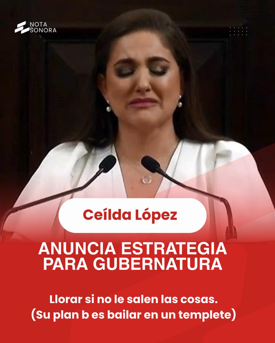 Como ya le pasó cuando fue alcaldesa de Hermosillo, Célida López vuelve a enfrentar el mismo guion: prometer de más y resolver de menos.

Y si no sale… siempre queda el recurso de la lágrima pública.

Gobernar es más que victimizarse. Pero eso no da tantos aplausos.