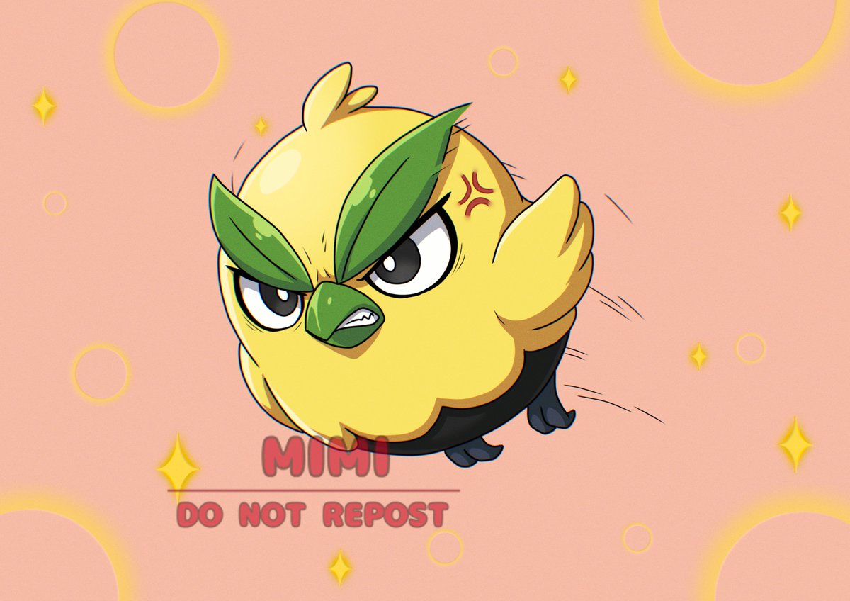 MimiUzume's tweet image. Browt 
Angry bird (　｀□´)
#PokemonWindsWaves