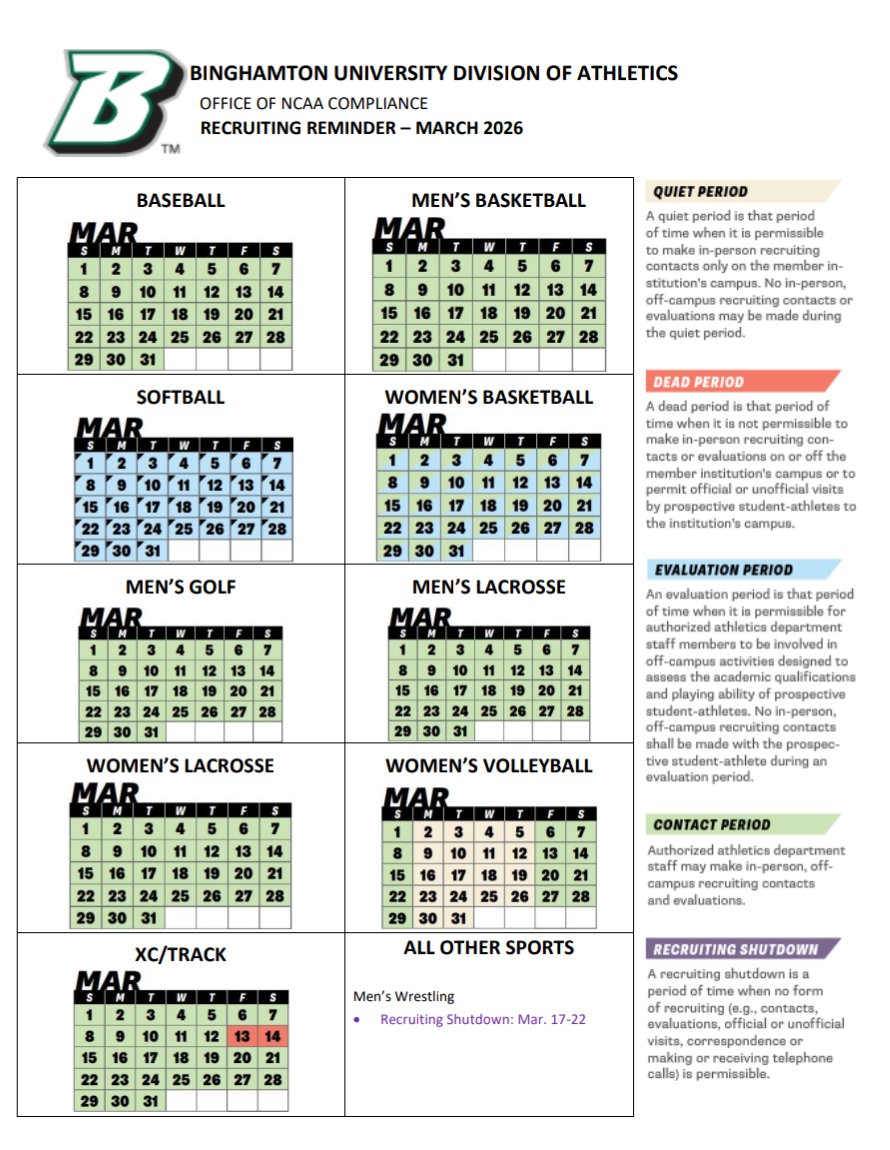 BingCompliance's tweet photo. March Recruiting Reminder https://t.co/iDO1bPOXP4