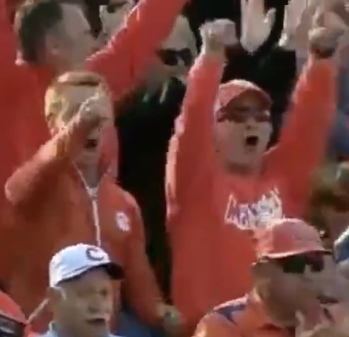 MarkEstes97's tweet photo. To this day I have no clue what my brother and dad were yelling here. Probably something like "Wow! What a great rivalry. We respect both institutions for representing this great state on the baseball field".....something like that https://t.co/RqwNSf2boP