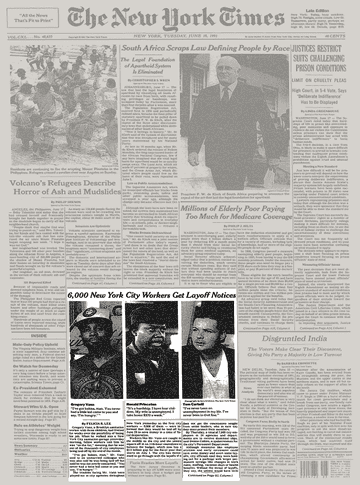 Layoffs: The sky is falling (again)

1975 New York Post
"PAY CUTS FOR ALL 
And a New Wave of Layoffs"

1975 New York Times
"LAYOFFS OF 40,000 ORDERED AS CITY ENDS FISCAL YEAR"

1982 New York Times
"RECESSION AND SPREADING LAYOFFS HITTING THE WHITE-COLLAR WORKER"

1991 New York