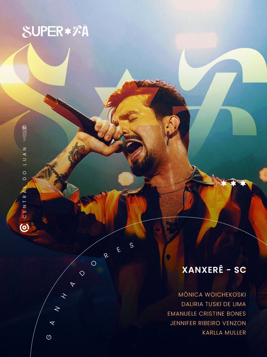 centraldoluan's tweet photo. RESULTADO SUPER FÃ - CAXIAS DO SUL E XANXERÊ

Parabéns, pessoal! Vocês foram os sortudos escolhidos para viver uma experiência única no show do @luansantana. Confiram o e-mail de vocês e aproveitem muito o show ❤️ https://t.co/gc2bET99VH