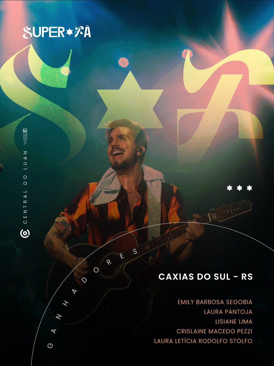 centraldoluan's tweet photo. RESULTADO SUPER FÃ - CAXIAS DO SUL E XANXERÊ

Parabéns, pessoal! Vocês foram os sortudos escolhidos para viver uma experiência única no show do @luansantana. Confiram o e-mail de vocês e aproveitem muito o show ❤️ https://t.co/gc2bET99VH