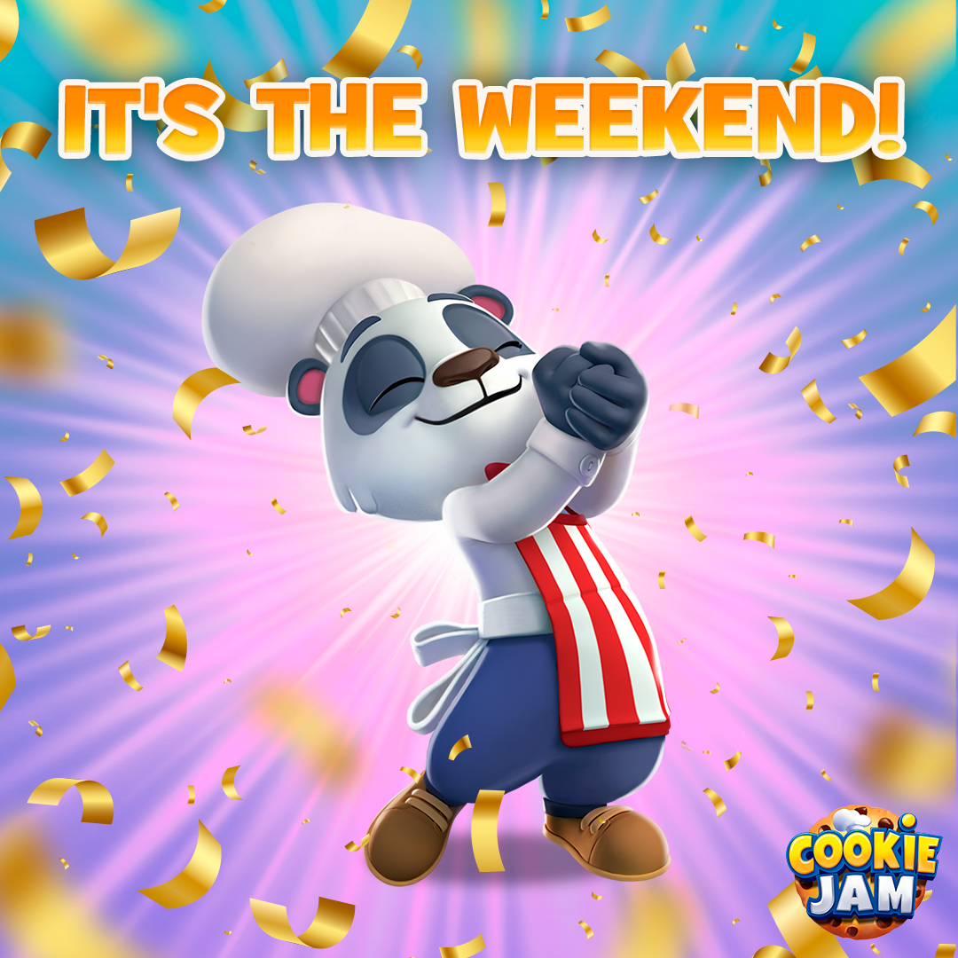 Weekends were made for two things: Sweatpants and Sweet Matches! 🛋️🍭

Who else is planning to clear a whole new map this weekend? 🙋‍♀️ Drop a ""🍪"" if you’re joining us in the kitchen today! Let's see how many chefs are online! 👩‍🍳✨