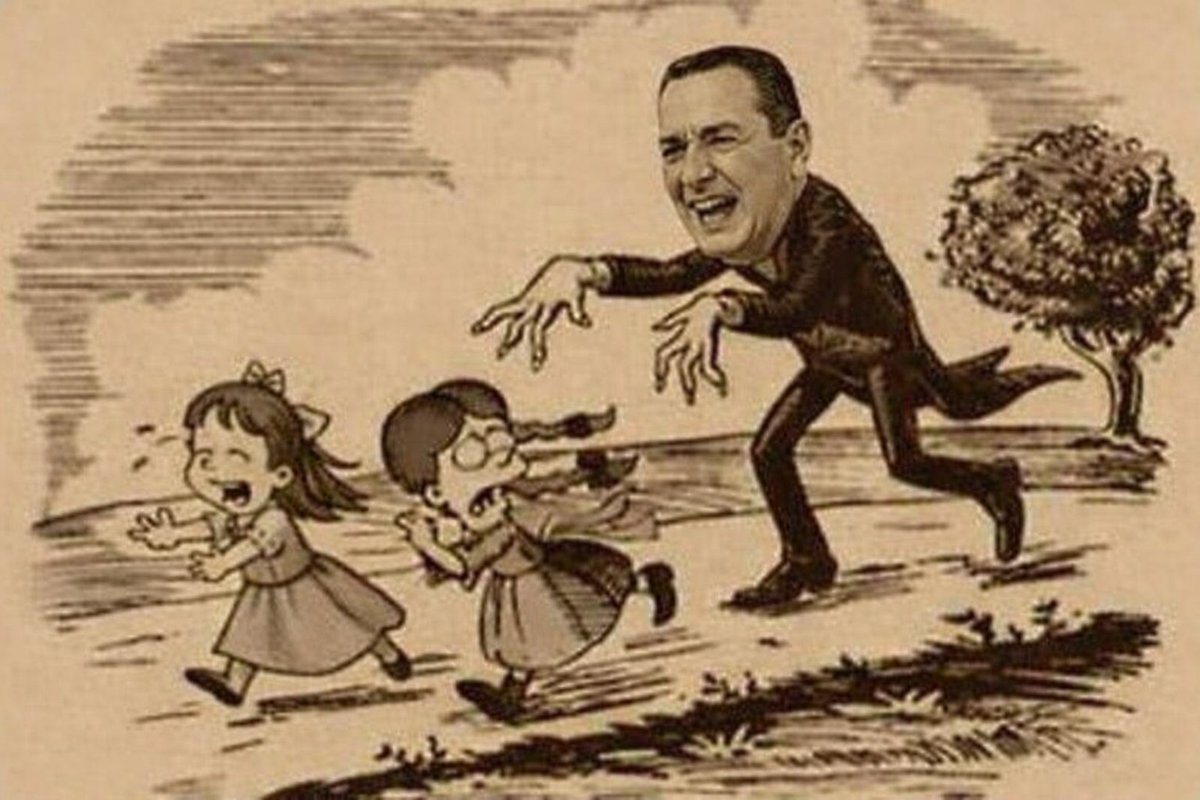 CarlitosVLLC's tweet photo. Con ustedes:
Juan Domingo Perón
el HÉROE del kirchnerismo
podemos verlo aca en el SIGLO XIX
aterrorizando niñas 😱👹
¿Y todavía lo llaman "padre de la patria"? 😂
Esto es el peronismo/kichnerismo
#Peronismo #Kirchnerismo #AntiCasta https://t.co/C37uQ39UpG
