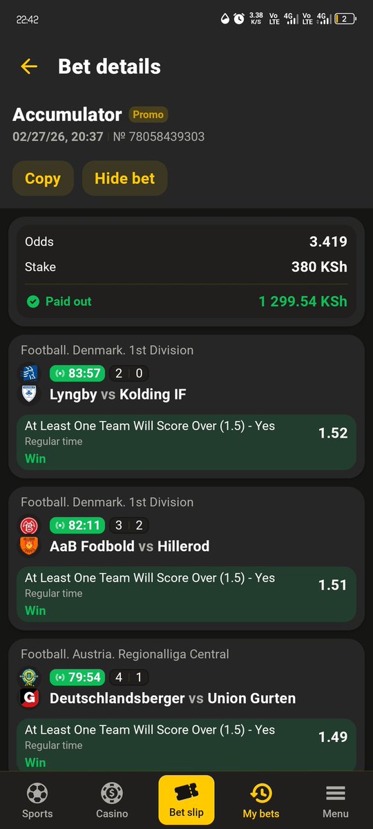 Winning with a promo has this sweet feeling