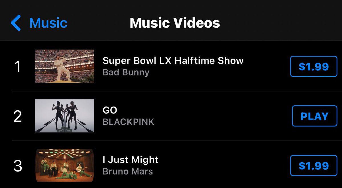 USBU4WAYS's tweet photo. US iTunes Chart [Music Videos] 🇺🇸

#GO: #2 (+2) 

Purchase now USA #Blinks: 🚨
⇢ https://t.co/ragc1tMcnV

Sign up to get funded by @USBUFunds: 
⇢ https://t.co/QpaiVAzFsW

DEADLINE OUT NOW
#DEADLINEWillMakeYouGO 
#BLACKPINKDEADLINE @BLACKPINK https://t.co/XxLnTtD0Ft