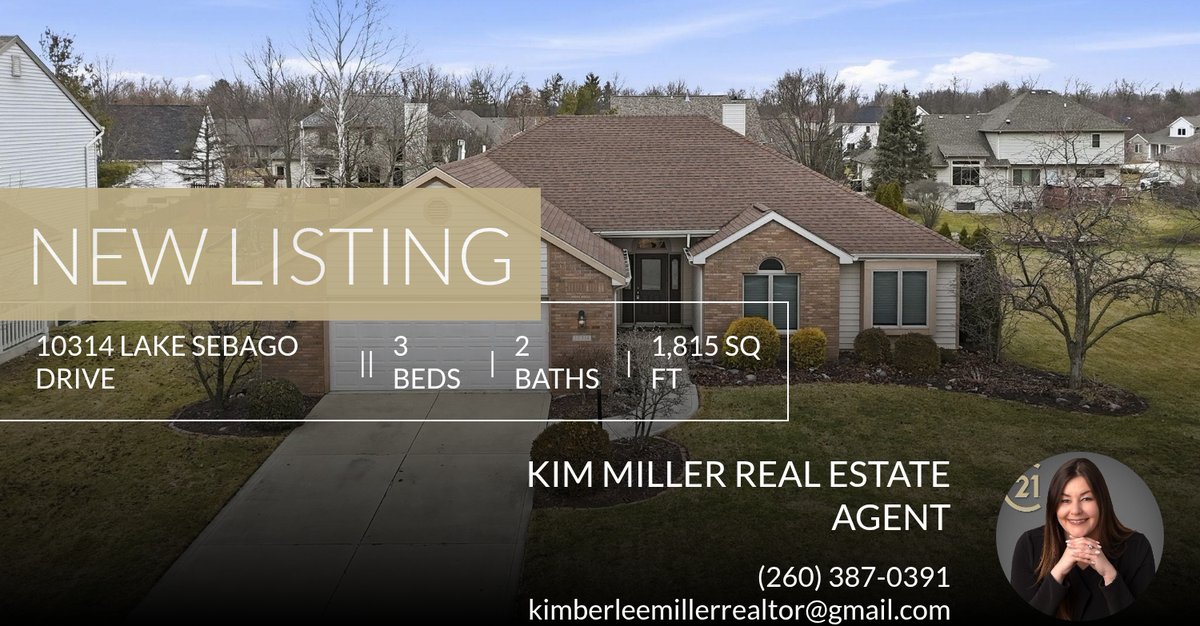 _Kim_Miller_'s tweet photo. 📍 New Listing 📍 Take a look at this fantastic new property that just hit the market located at 10314 Lake Sebago Drive in Fort Wayne. Reach out here or at (260) 387-0391 for more information

Kim Miller
Real Estate Agent Century ... https://t.co/wCPnGEWSwm https://t.co/4H7a5okyS3