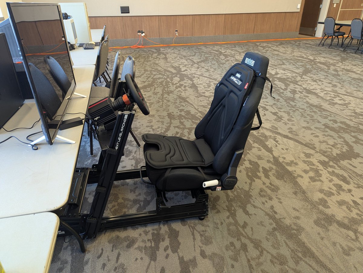 fsuceg's tweet photo. New sim rig, who's this?
@nextlvlracing GTElite, ERS3 and HF8 Pro and @PXNgame VD6
#NextLevelRacing #PXN #SimRacing #PCGaming #Motorsports #LANParty #CEGCON https://t.co/qyn24wq6bK