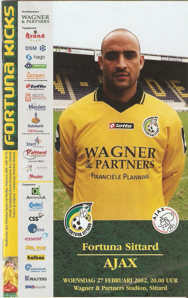 DProgrammeclub's tweet photo. On this day - 2002 🔙  

Printed matchday programmes...   
Let's keep this tradition!  

@FortunaSittard vs @AFCAjax with Regillio Simons on the cover, the father of @SpursOfficial-player @xavisimons https://t.co/xKfyRGvC9y