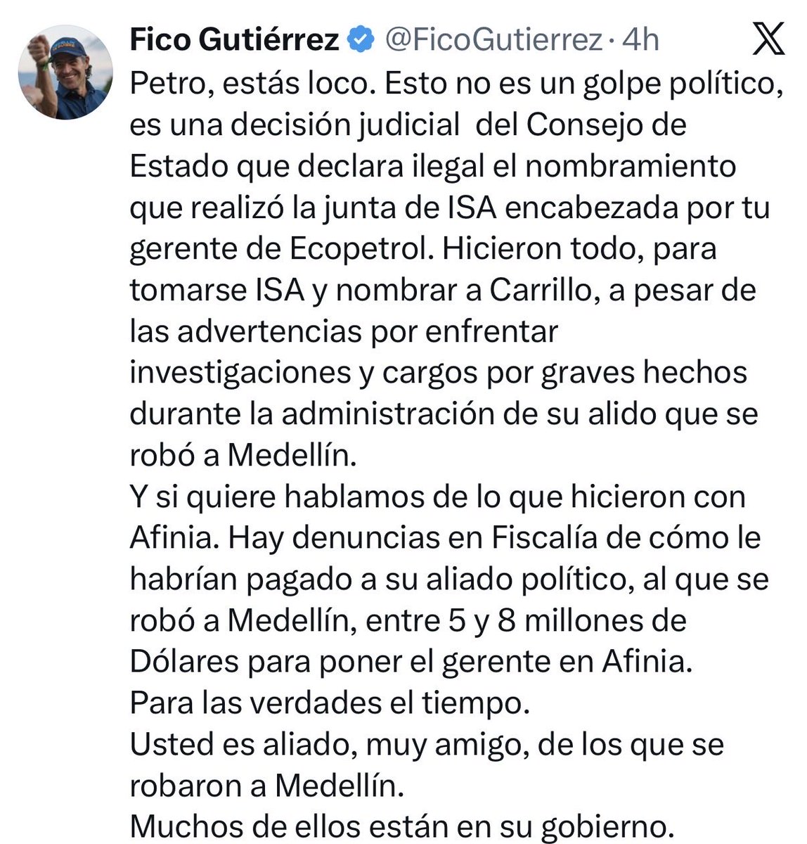 Álvaro Uribe Vélez (@alvarouribevel) on Twitter photo 