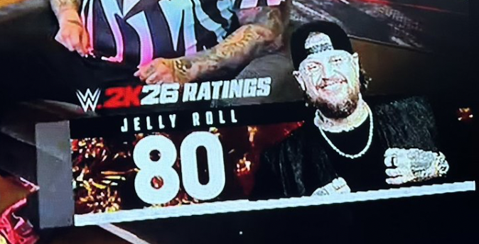 WhatsTheStatus's tweet photo. Jelly Roll confirmed for #WWE2K26 https://t.co/yRtX6Jd448