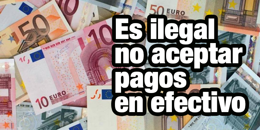 En España es OBLIGATORIO aceptar PAGOS EN EFECTIVO tal y como exige la ...