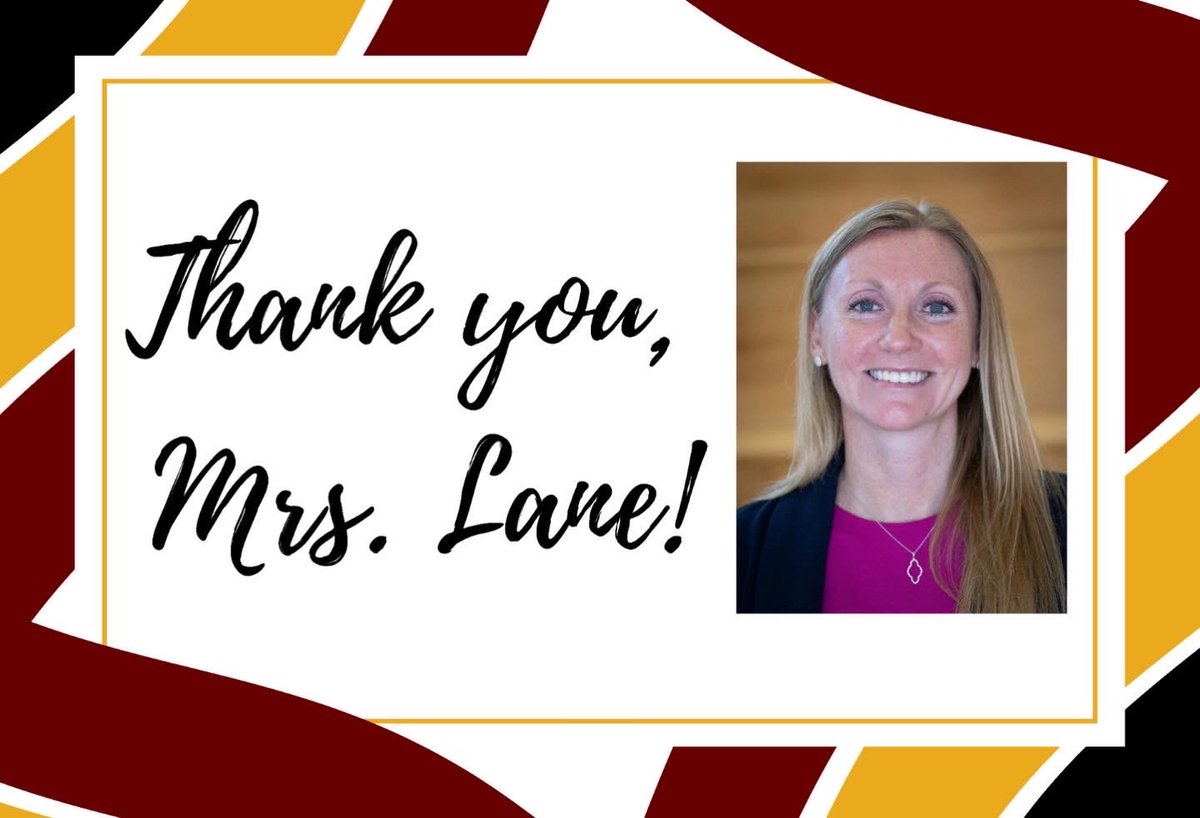OaktonHS's tweet photo. Congratulations to Principal Jamie Lane! Today is Mrs. Lane’s last day at Oakton High School. Mrs. Lane started here in April 2018 and has left an indelible mark on the fabric of Oakton. We wish Mrs. Lane the best of luck as she moves on to the @FCPSRegion1 office! #WEAREOAKTON https://t.co/iFf52hJSSG