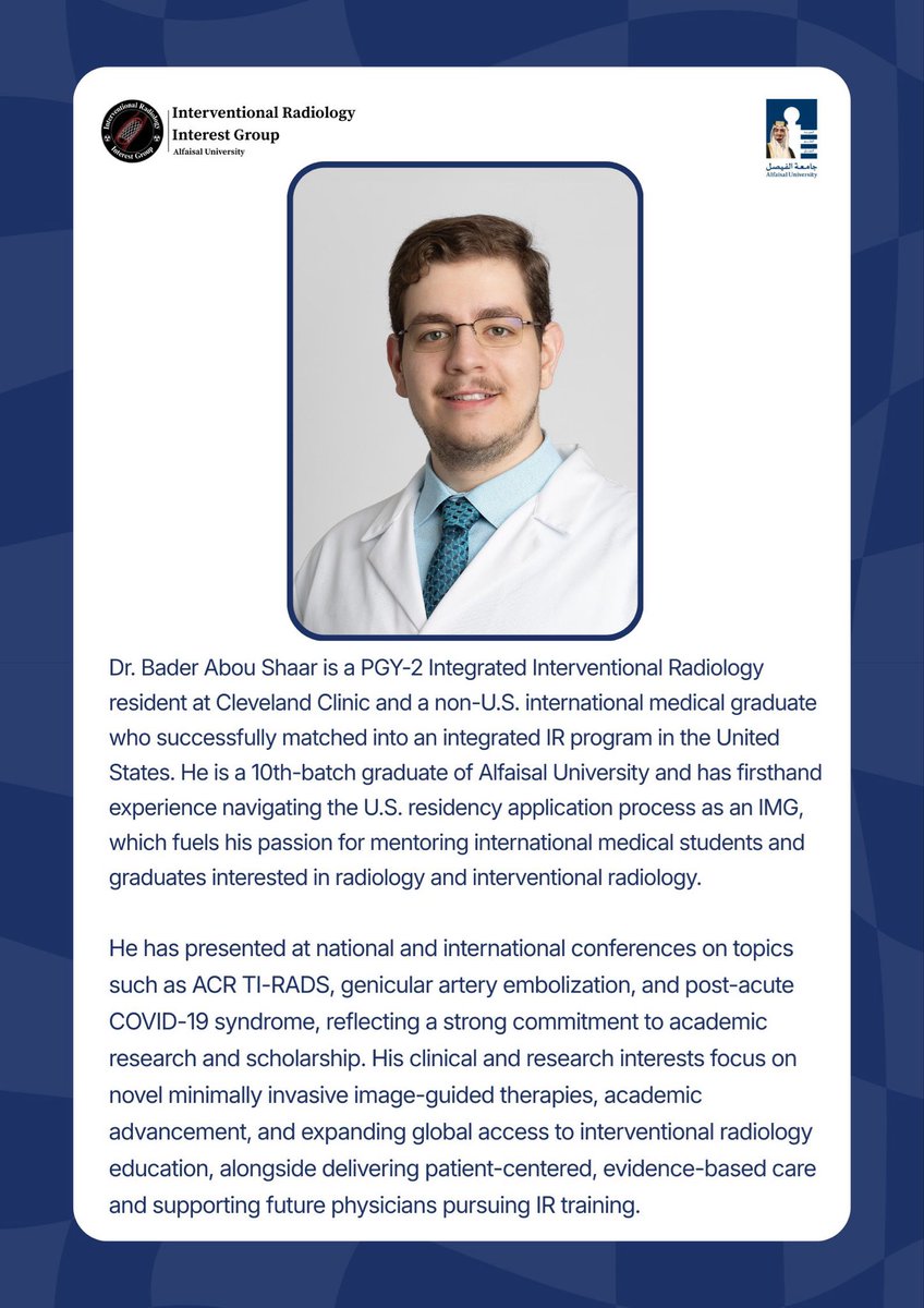 Interventional Radiology Interest Group at AU tweet media