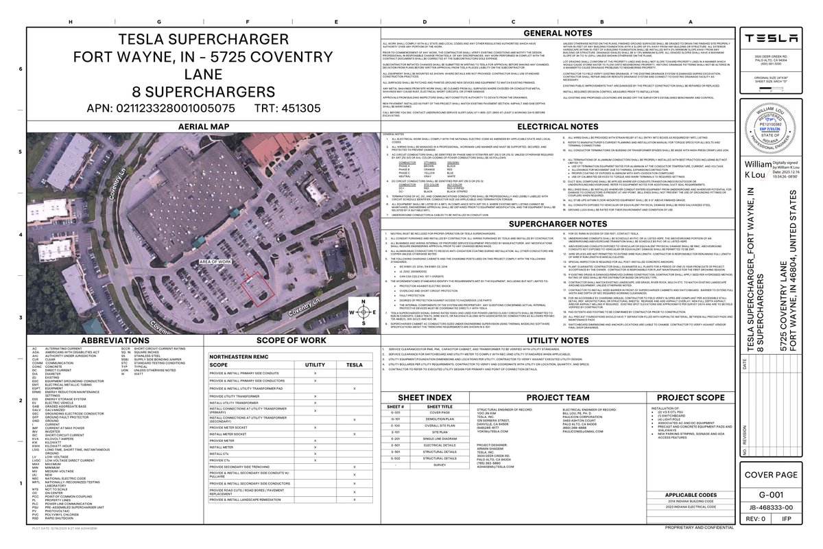 MarcoRPi1's tweet photo. A new Supercharger is coming soon to Fort Wayne, Indiana.

Pre-permits have been filed for the addition of an 8-stall PSU station at the Kroger on Coventry Ln.

The site is located directly off Interstate 69 at the exit for W Jefferson Blvd (US-24). https://t.co/yyX99cEIlB