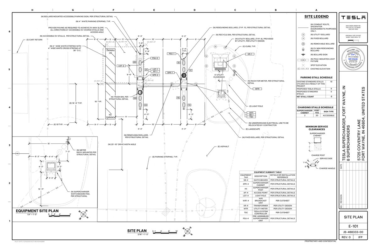 MarcoRPi1's tweet photo. A new Supercharger is coming soon to Fort Wayne, Indiana.

Pre-permits have been filed for the addition of an 8-stall PSU station at the Kroger on Coventry Ln.

The site is located directly off Interstate 69 at the exit for W Jefferson Blvd (US-24). https://t.co/yyX99cEIlB