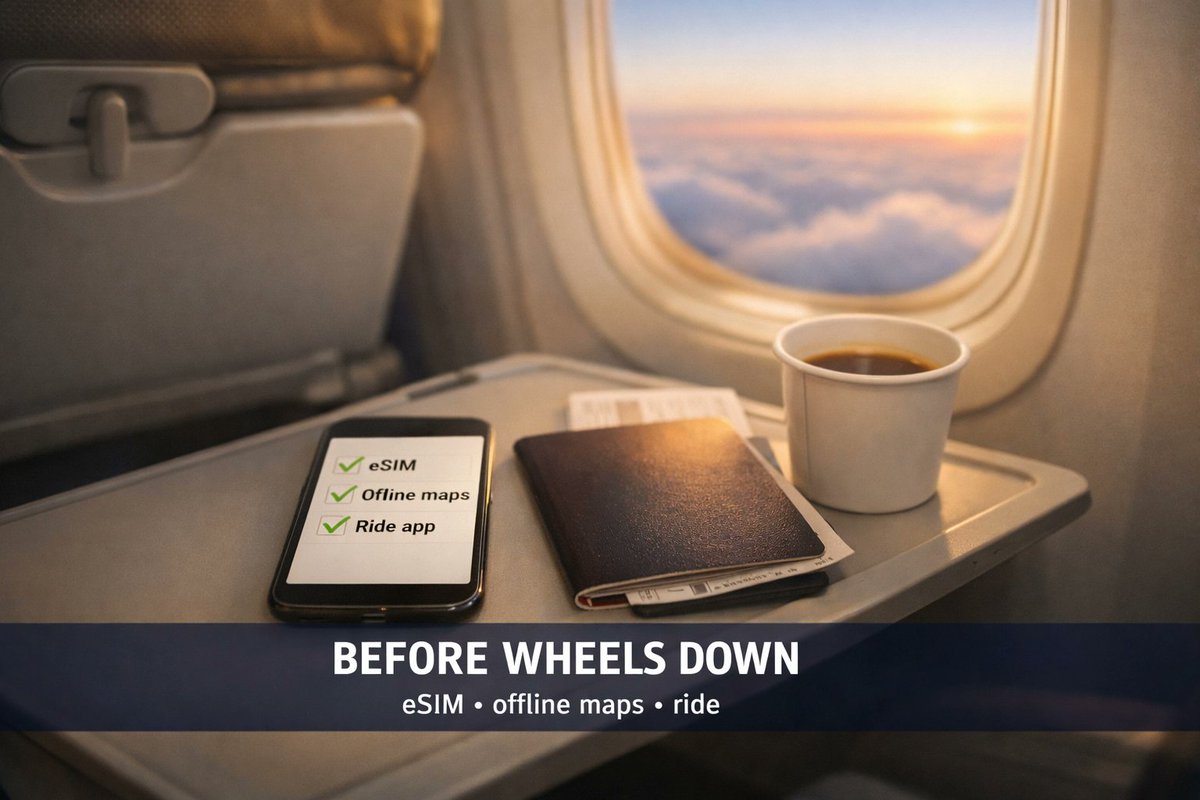 modhop's tweet photo. My 3-ish app setup for landing in a new country (do it before wheels down): 

1) eSIM: Airalo / Holafly
2) Google Maps: download offline!
3) ride app: Uber/Bolt/Grab (wherever you are)

what’s your non-negotiable landing app?

Photo of paper soup-bowl coffee cup, courtesy AI https://t.co/eMBfap5NCs
