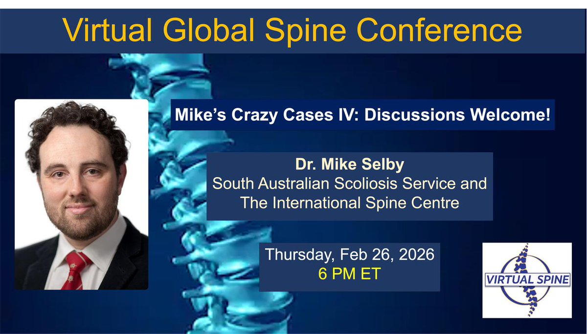 Virtual Global Spine Conference tweet media
