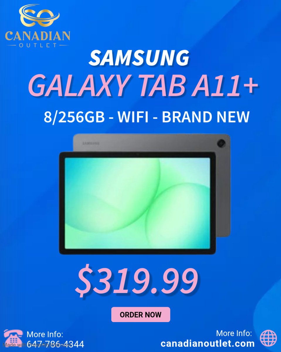 canadianOutlet's tweet image. More RAM. More storage. More freedom.
8GB power with 256GB space — built for streaming, studying, and serious multitasking.💻📱 
WiFi model • International version ock
#256GB #TabletUpgrade #StudyTech #EverydayPower #ReelsDiscover #FYP #CanadaDeals #TorontoTech #DMToBuy