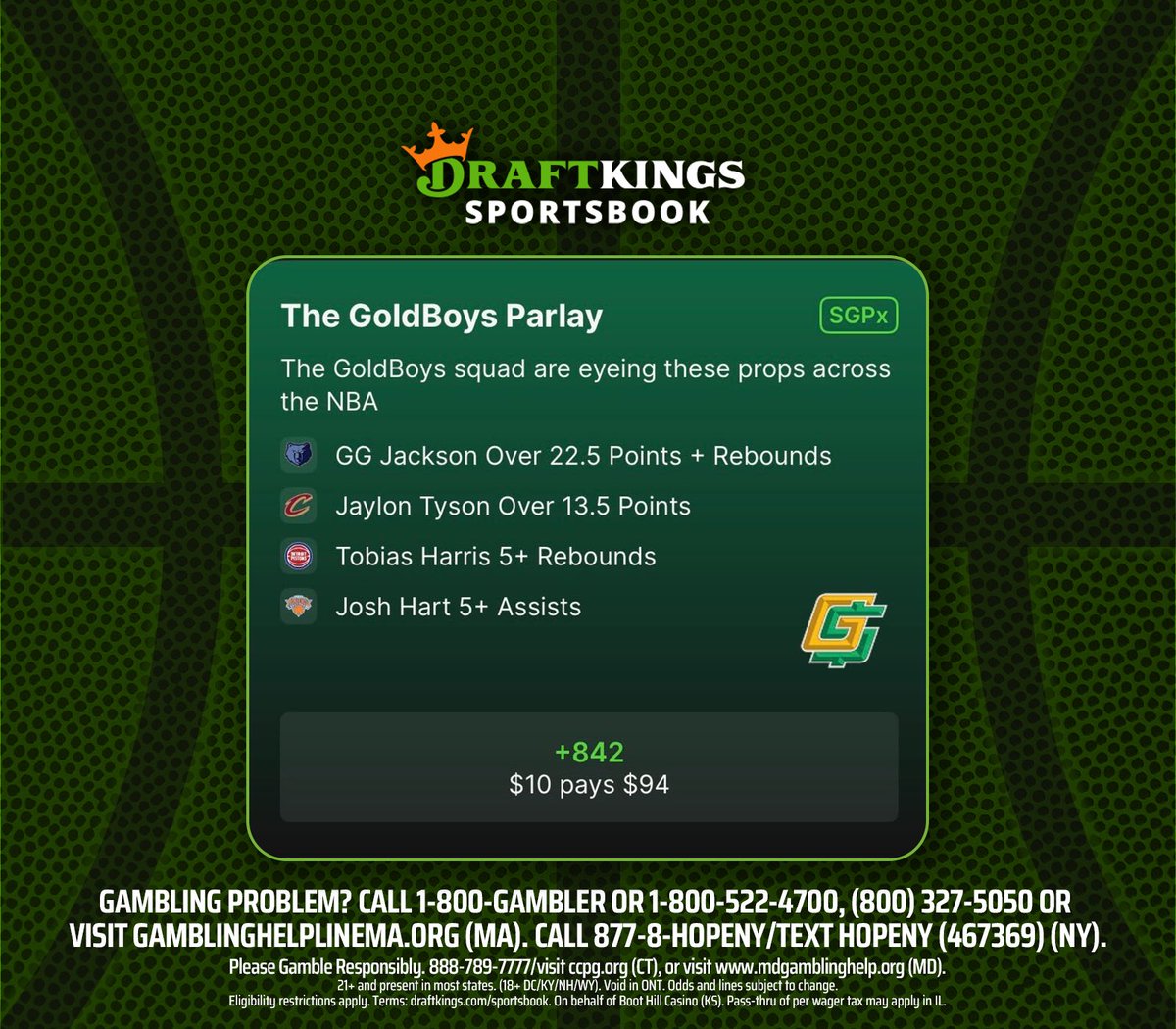 GoldBoys Bets tweet media