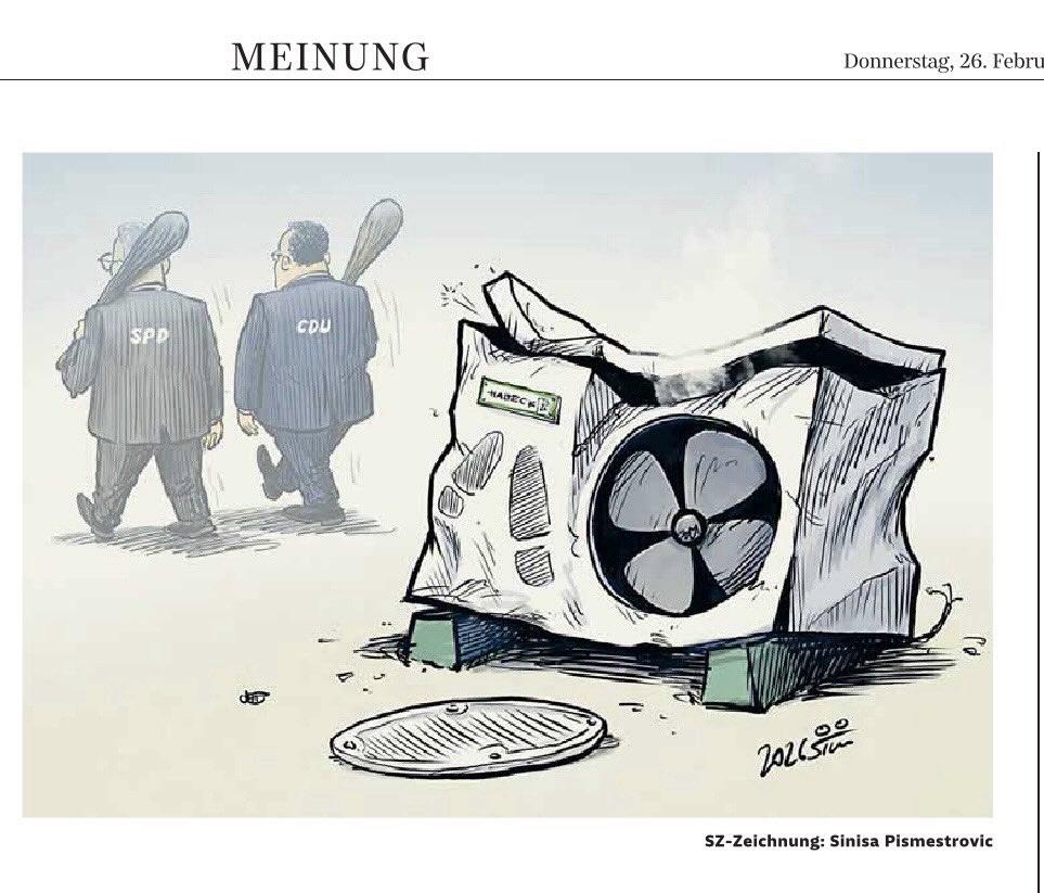 Die #SZ hat es sehr gut karikaturiert!
#CDUCSU #SPD #GEG