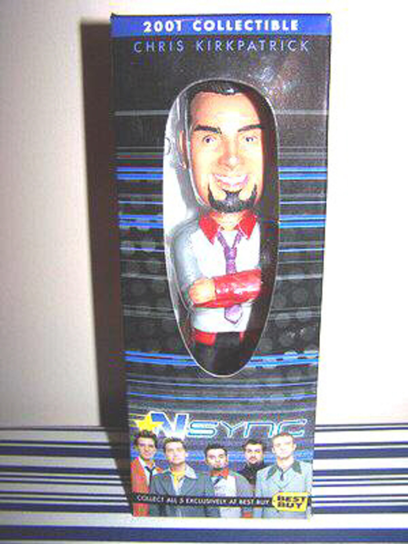 LLMCorp's tweet photo. Calling all 90s kids and tiny superfans! Whether you're a serious collector or just want a mini-Chris on your shelf, this iconic Chris Kirkpatrick Bobble-Head is a total vibe. 
https://t.co/PiYYpBYnWL
#NSYNC #bobblehead https://t.co/53ia8aHNzM