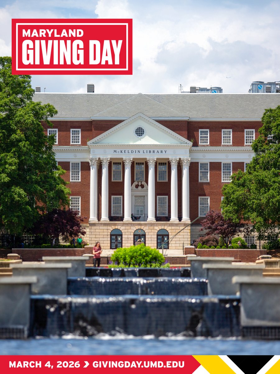 UofMaryland's tweet photo. Save the date, Terps – #GivingDayUMD is almost here! 

On March 4, Terps everywhere come together to move #MarylandForward: https://t.co/dyG7TEXbrx https://t.co/N3oBcNtkcM