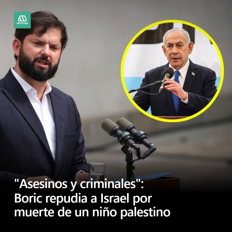 A través de su cuenta de X, el Presidente Gabriel Boric repudió al gobierno de Israel por la muerte de un niño palestino, quien recibió disparos a quemarropa por parte de militares israelíes en un campo de refugiados de Cisjordania.