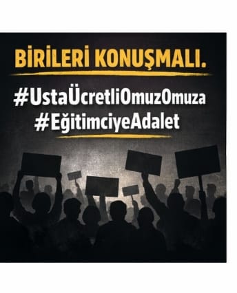 ctlk_krmt's tweet photo. Sese ses olmaya geldik! 
Bugün mücadele, yarın zafer günüdür. 

#EğitimciyeAdalet
#UstaÜcretliOmuzOmuza https://t.co/dSbnonrWWO