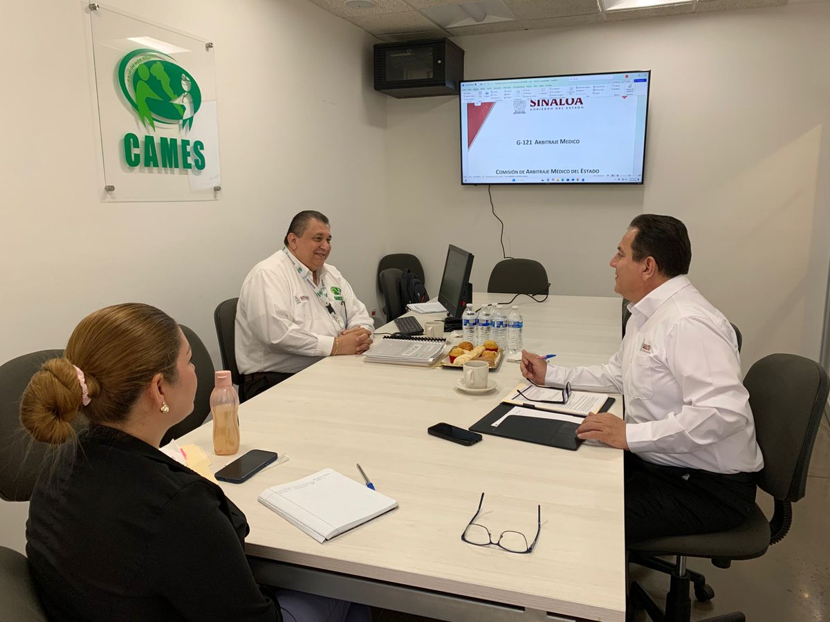 CAMESSin's tweet photo. El día 25 de Febrero personal de CAMES y personal de área de la planeación de la Secretaria de Salud se reunieron para dar seguimiento a evaluaciones de desempeño de esta Comisión de Arbitraje Médico. https://t.co/STmMpUjlyh