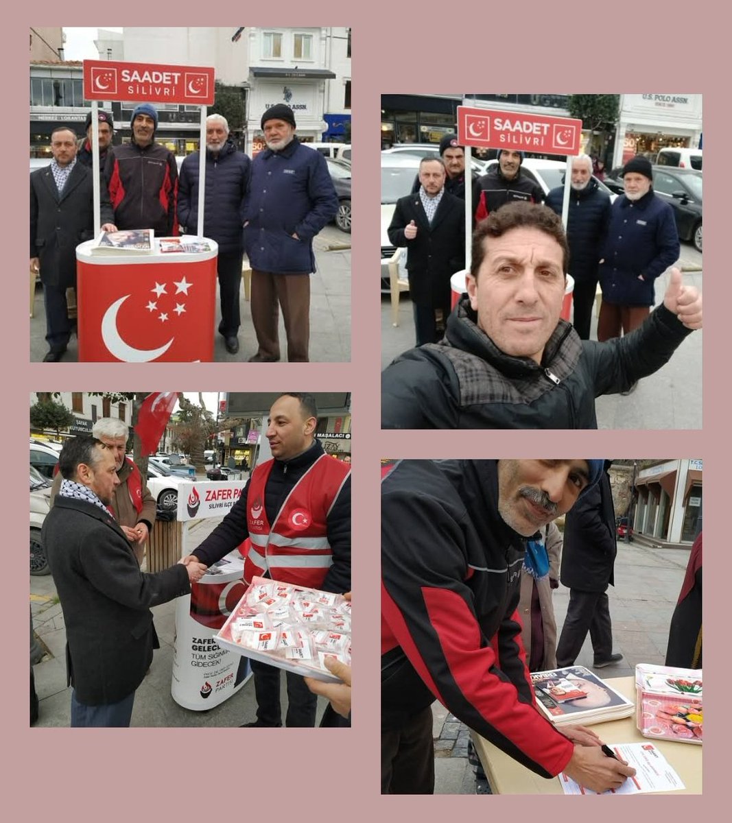 Saadet Partisi Silivri İlçe Teşkilatı olarak, Rahmetli Erbakan Hocamızı anmak için vefat yıldönümünde Silivri Meydanı'nda stant çalışması yaptık ve Milli Gazete'nin "İnsanlık İçin Çalışan Adam Prof. Dr. Necmettin Erbakan" özel sayısını Silivri halkıyla buluşturduk.