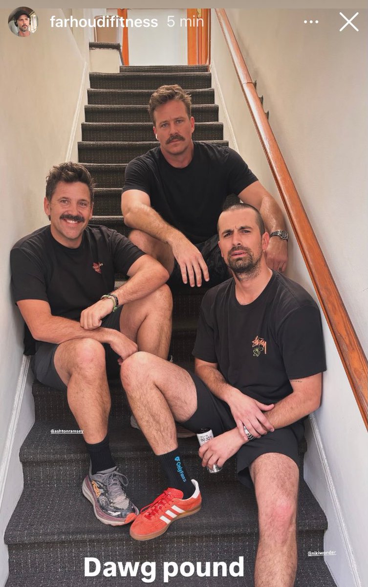 The Mustache Gang 😁💙
Thanks for sharing #RyanFarhoudi
#ArmieHammer #AshtonRamsey #NickDelliSanti