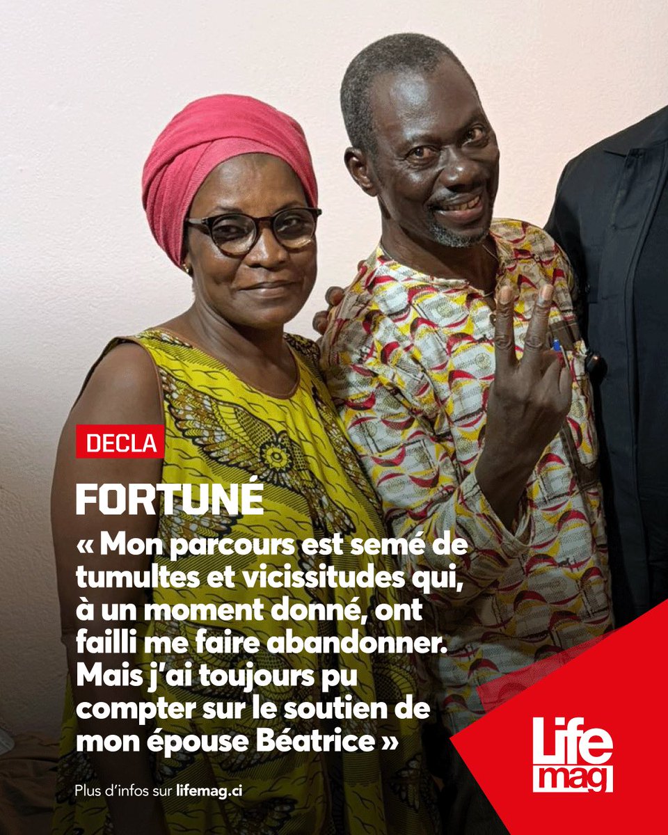 LifeMagazine_CI's tweet photo. 🔴 Fortuné reconnaissant envers sa femme 😊🙏🏿 https://t.co/HTwMcnqbXp