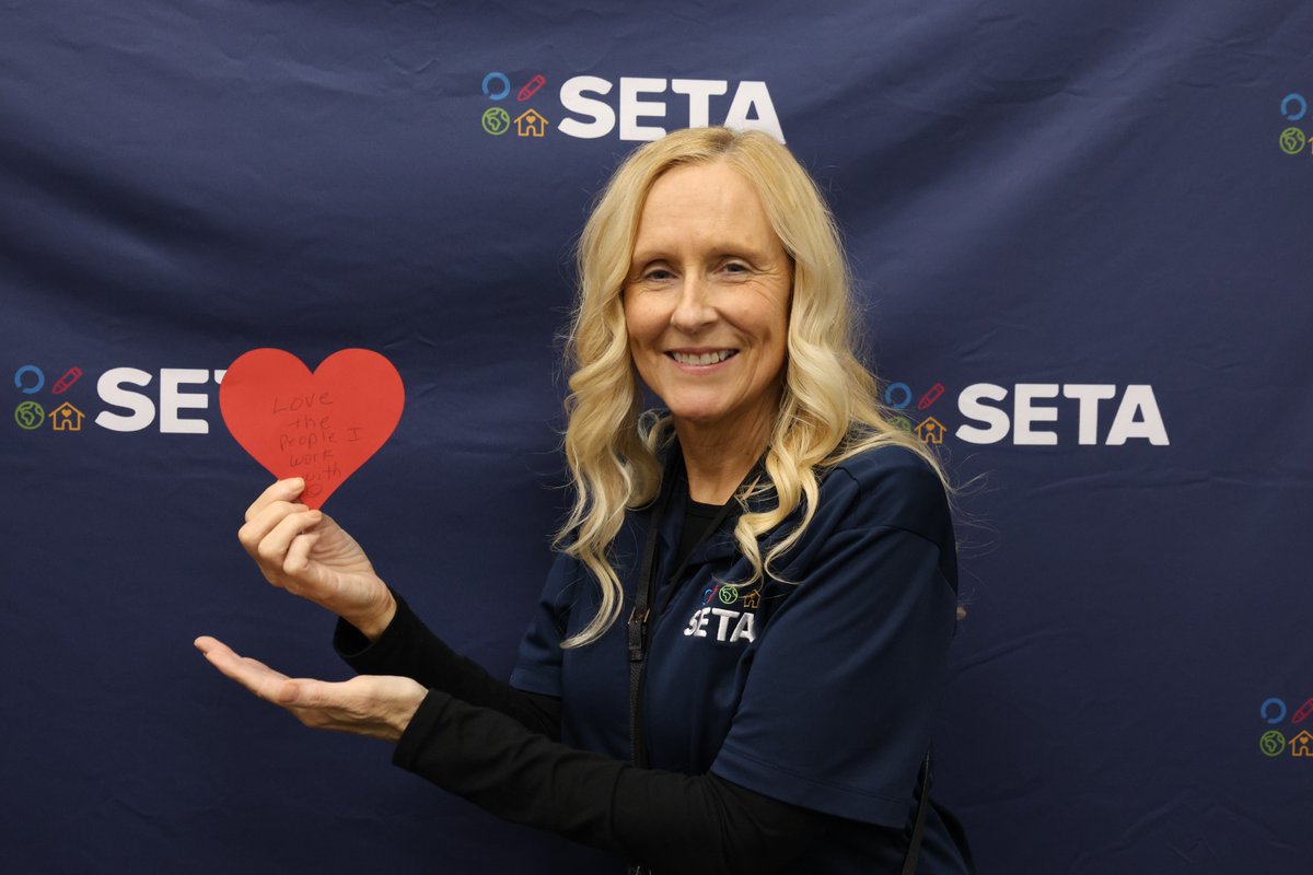 sac_SETA's tweet photo. For our second #LoveYourJob, we asked why our staff love working at SETA and Chrissy shared,  "I love the people I work with!" ❤️ When you love what you do, it shows! #SETA #AmazingStaff https://t.co/okALIbJUTp