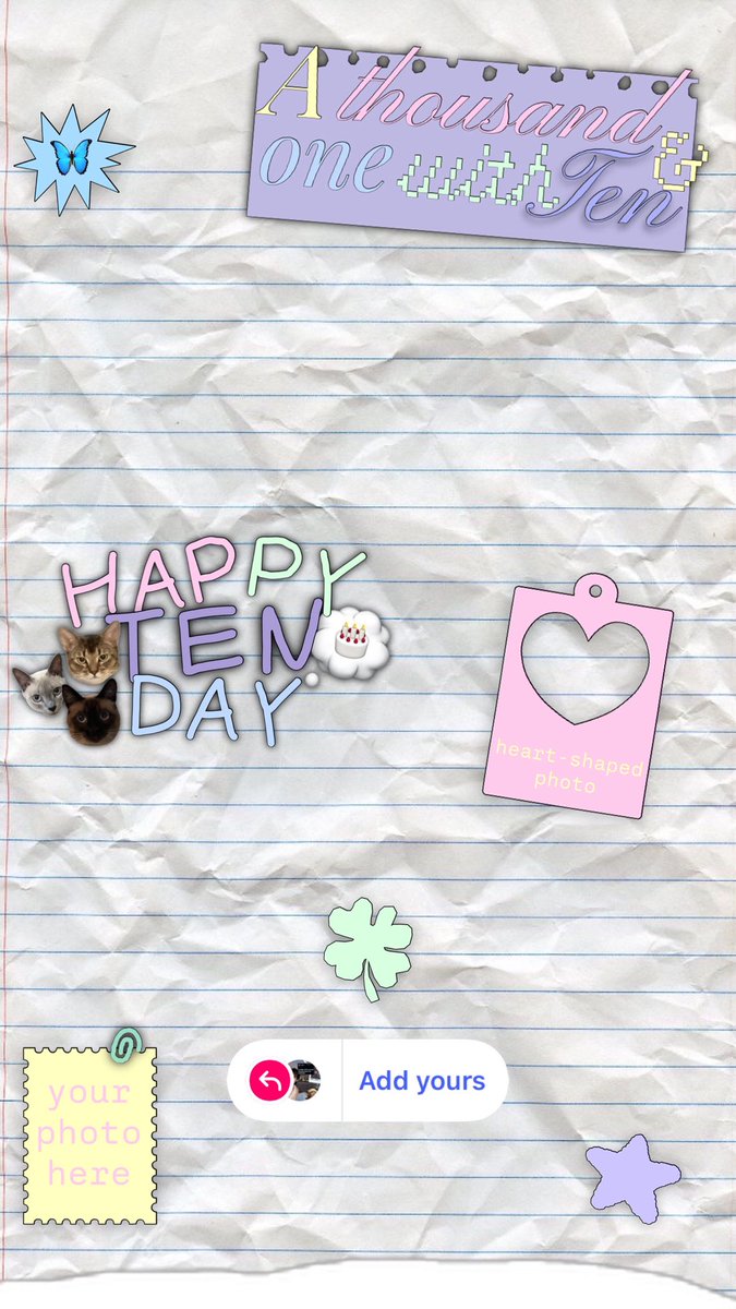 แอบทำมาเพิ่ม ไปเล่นกันได้ที่แอคเดิมเลยนะคับ <3
ig: mydearjaeyyy or shorturl.at/ebyW1

ขออนุญาตติดแท็กนะคะ 💜🦋✨
#HAPPYTENDAY #TEN_BDAY2026