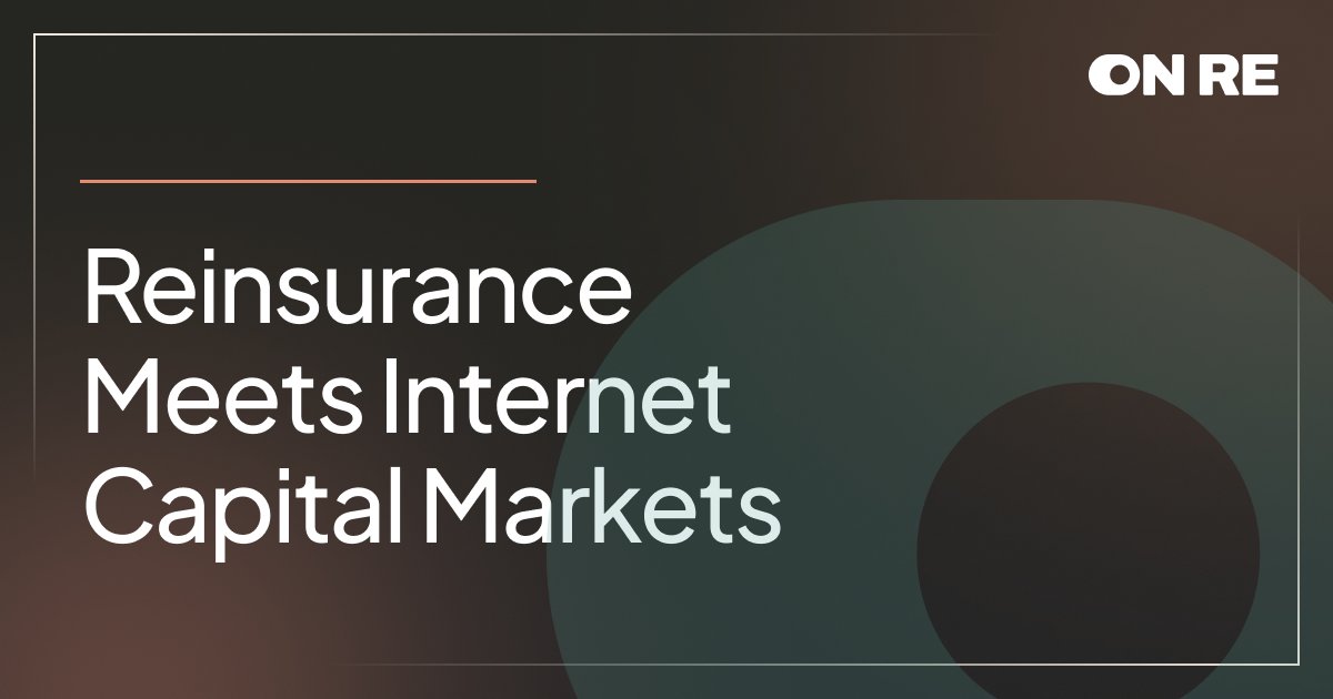 onrefinance's tweet image. Ondo tokenized treasuries.
Maple tokenized credit.
Securitize tokenized everything else.
OnRe tokenized reinsurance.

The RWA playbook is being written in real time.

We’re writing the chapter on risk transfer.

app.onre.finance/defi