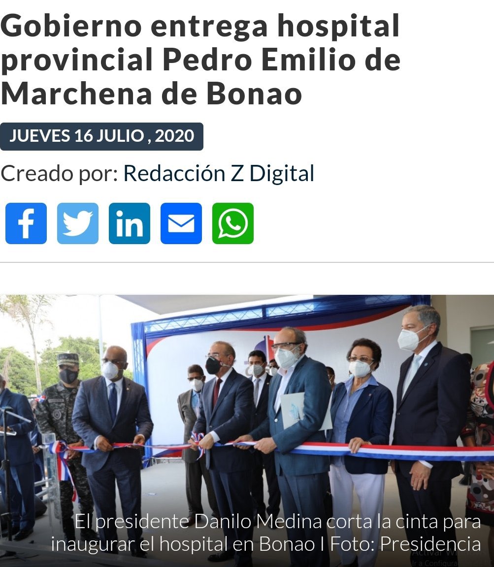 En el discurso del presidente Abinader mencionó de qué se “construyó el hospital Pedro de Marchena” en Monseñor Nouel, pero en realidad ese hospital fue inaugurado a finales de la gestión del presidente Danilo Medina.