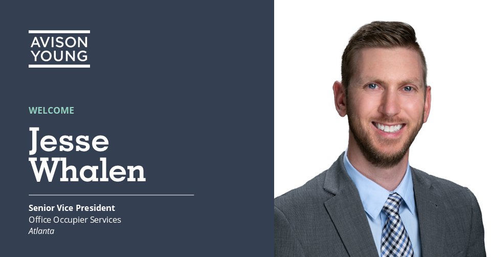 📢 Career Announcement:

I'm excited to announce that I have joined <a href="/AvisonYoung/">Avison Young</a> as Senior Vice President, Office Occupier Services, focused exclusively on advising companies with their real estate and office space requirements in the metro Atlanta market as well as companies