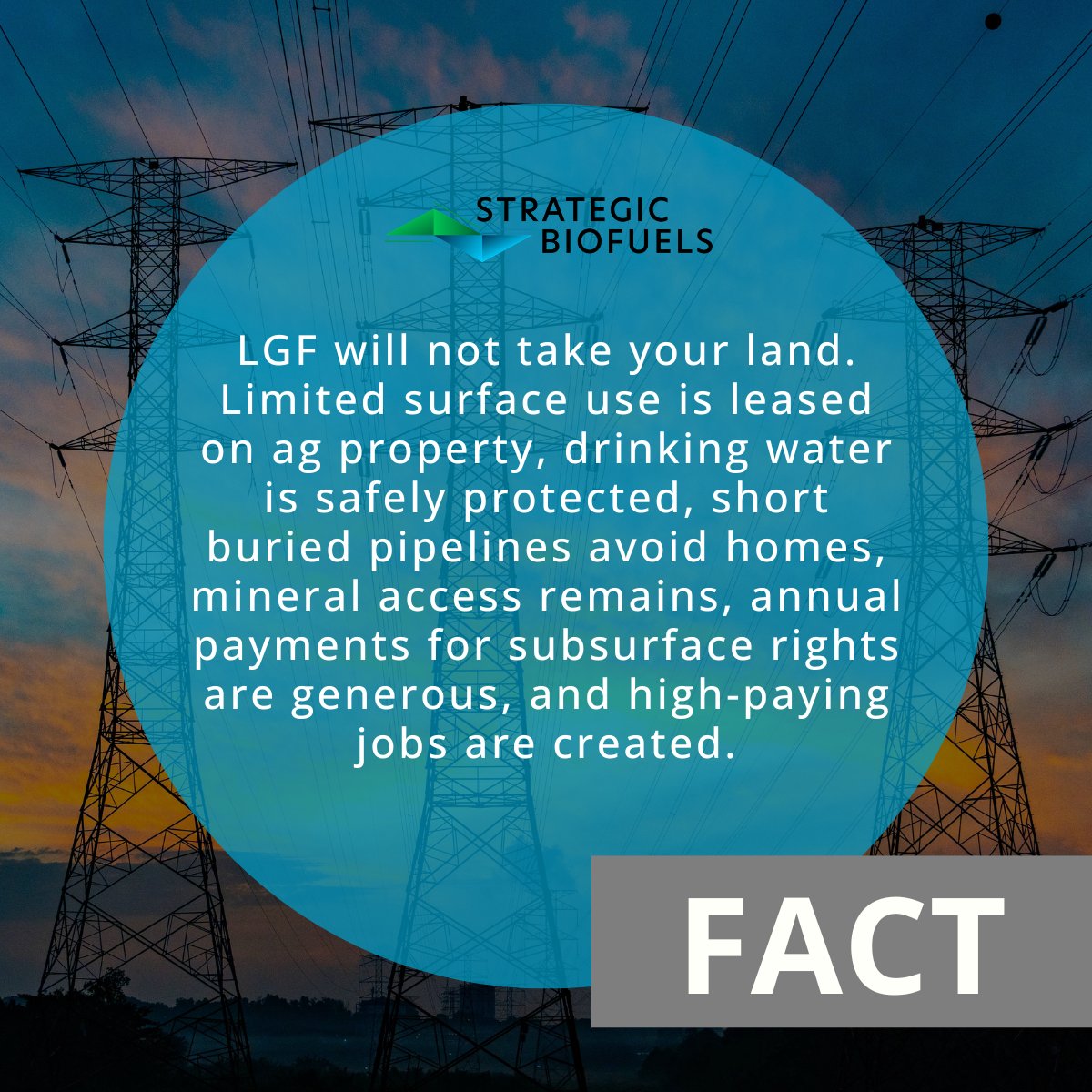 LAGreenFuels's tweet photo. Respecting landowners comes first for LGF. Participation is voluntary and paid: surface access is leased, land stays in use, mineral access remains, and short buried routes avoid homes. Read the facts: https://t.co/gNqS0YMVDn #CCS #CarbonCapture #CleanEnergy #Sequestration https://t.co/zyygjnYsi4