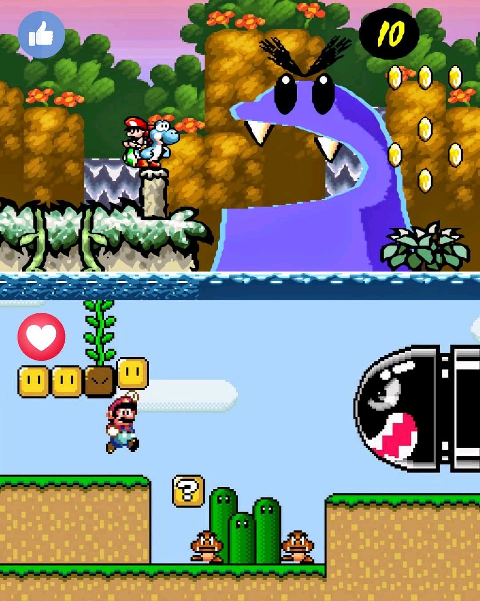 Press_Start9's tweet photo. Super Mario World y Yoshi's Island 🎮🌟, dos clásicos que marcaron una generación. ¿Cuál es tu favorito? 🍄💫 #RetroGaming #SNESGames https://t.co/SuTEaRaBNB